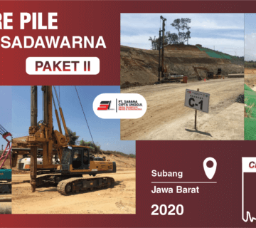 SCU | Proyek bore pile bendungan sandawarna paket 2
