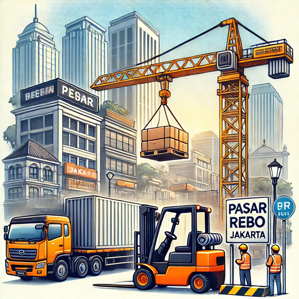 jasa sewa crane dan forklift pasar rebo di scu